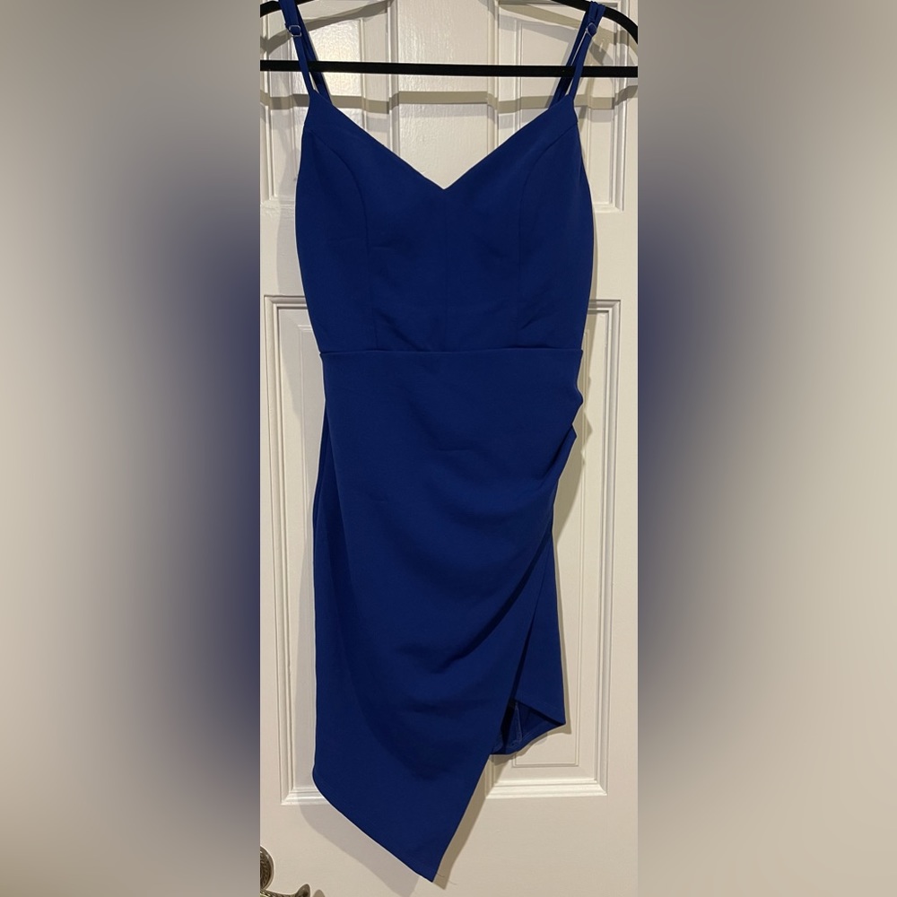 A blue pretty dress just what you need in your closet!
